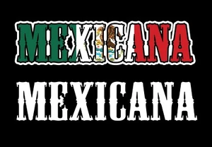 Mexicana Decal Car Window Vinyl Sticker Mexico Trucking Sticker Trucks Mexican - Foto 1 di 9