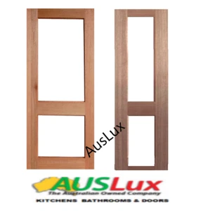 Brand New Half French double 2 panel Glass Internal / External Door Many Sizes - Picture 1 of 2