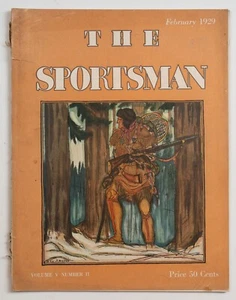 February 1929 The Sportsman Magazine Guy Arnoux Cover Great Ads! - Foto 1 di 22