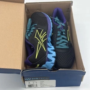 Reebok ZigTech (Zigkick Alpha) negro/azul/violeta/amarillo (V53713) EE. UU. para hombre Jr 5 - Imagen 1 de 5