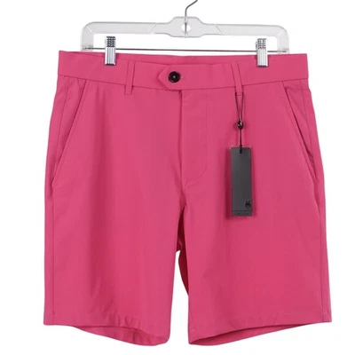 Pantalones Cortos de Golf Greyson Montauk 32 Ojos de Vidrio Rosa Poliamida Elastizados 8" Entrepierna Nuevos con Etiquetas Foto 1 de 4