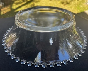 Rarität Imperial Kerzendocht Klarglas 10 1/4" Glocke Bowle Schüssel Sockel - Bild 1 von 11