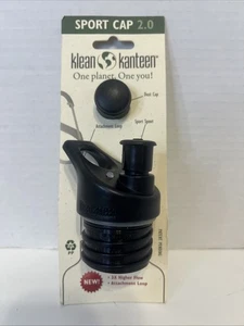 Klean Kanteen Sport Cap 2.0 se adapta a botella clásica de boca estrecha negra NUEVO - Imagen 1 de 2