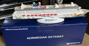 Neu NCL Norwegian Getaway Cruise Line offiziell lizenziertes Schiffsmodell Kunst Lebo - Bild 1 von 18