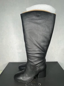 Vince Camuto Damenstiefel Größe 12 W schwarz Leder Leila 4 extra weit wadenhoch - Bild 1 von 8