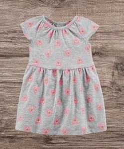 Baby Girl Carters Knit Heart Print Dress Size 3 Months NWT - Picture 1 of 3