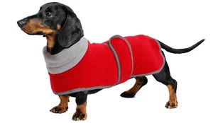 Dachshund Sweater - Padded Fleece Dog Jacket for Winter, Dachshund Coat with ... - Bild 1 von 7