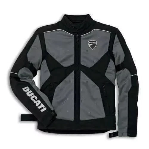 Ducati Mesh Mens Motorcycle Jacket CE Armored Textile Waterproof Racing Jacket - Image 1 of 4