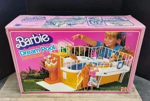 VINTAGE BOX..1980 MATTEL BARBIE DREAM POOL BOX...ORIGINAL BOX ONLY - Picture 1 of 9