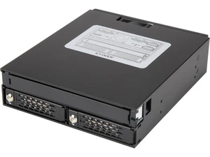 ICY DOCK MB994IKO-3SB Rugged Full Metal 2 Bay 2.5" SAS/SATA HDD & SSD Backplane - Picture 1 of 5