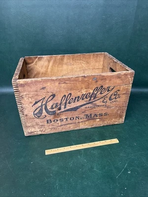 Old 1946 Haffenreffer, Boston Mass.  Beer Case,  Wood Crate Box - Image 1 of 4
