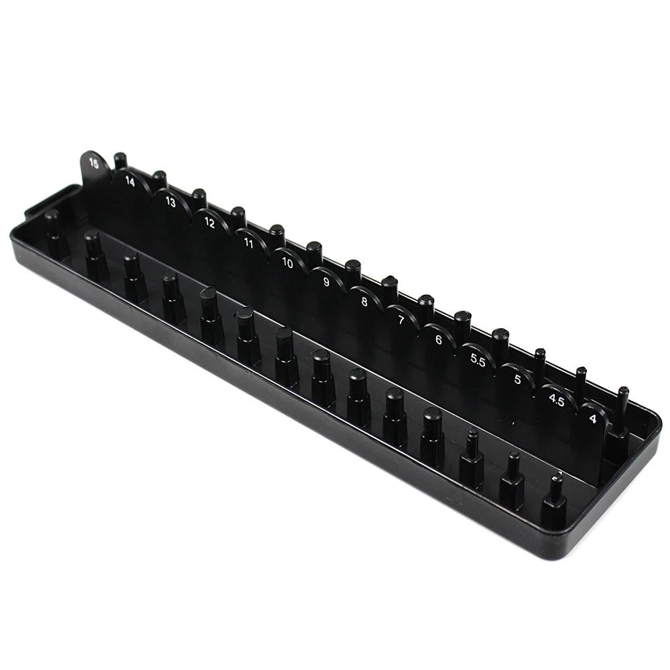 1/4" 3/8" 1/2" Drive SAE Metric Socket Tray Holders Tool Organizer Single or Set - Image 1 of 1