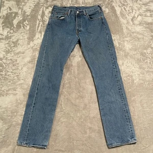 Levis 501xx Jeans Mens 30x32 Blue Button Fly Denim Pants Straight - Picture 1 of 11