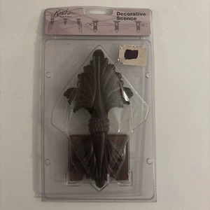 Kirsch Decorative Sconce - Napkin Holder Bracket-  Mahogany - New in Box! - Picture 1 of 5