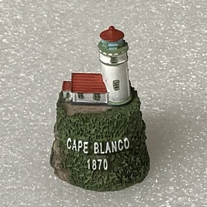 Cape Blanco Leuchtturm 1870 Oregon Souvenir Fingerhut handbemalt NDP Figur - Bild 1 von 10