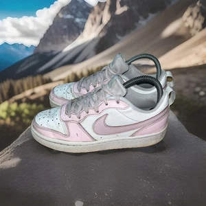 Nike Court Borough Low 2 White/Pink Size 5Y Or Size 7 Women’s Sneakers Shoe - Picture 1 of 24