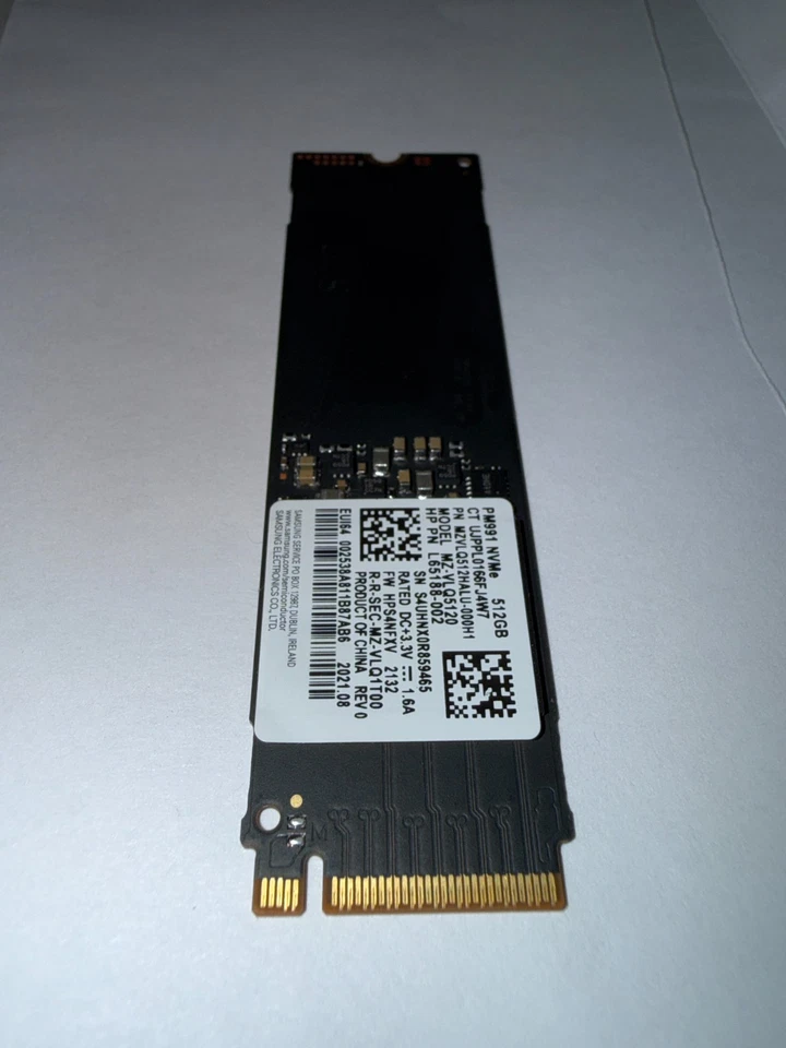 HP Samsung PM991 NVMe PCIe 512GB SSD MZVLQ512HBLU-00BH1 - Image 1 of 1