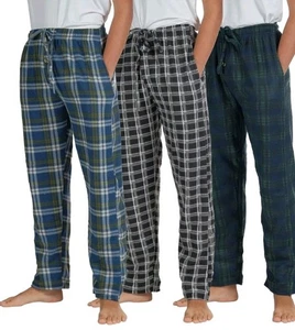 3-Pk Boys Pajama Lounge Pants Super Soft Fleece Real Essentials®/Size 7/Free S&H - Picture 1 of 5