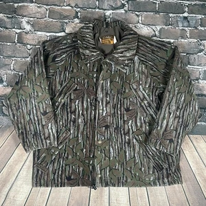 Vintage Cabelas Whitetail Clothing Realtree Camo Goretex Wool Jacket Size XL - Picture 1 of 13