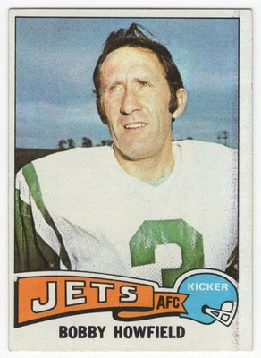 1975 Topps Bobby Howfield New York Jets #232 - Image 1 of 2