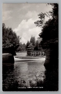 Postal Wisconsin RPPC Lovers Lane Lower Dells of the Wisconsin River sin publicar - Imagen 1 de 2
