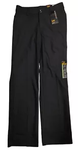 Lee Women's Ultra Lux Comfort Regular Fit Mid Rise Black Trousers Size 4 Medium - Picture 1 of 5