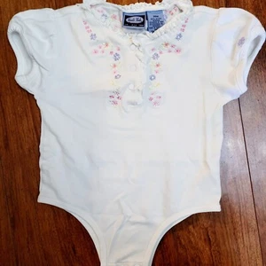 Vintage Koala Kids 36 Months 3t Baby Body Suit Floral Embroidery - Picture 1 of 3