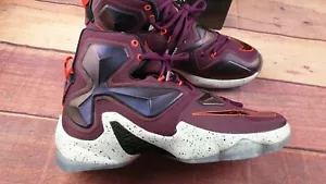 LeBron 13 'Mulberry' Men's Trainers Size: UK 7.5 US 8.5 EUR 42 NEW WITH BOX - Picture 1 of 11
