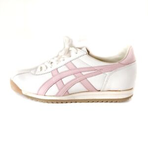 Auth asics Onitsuka Tiger - White Pink Leather Women's Sneakers