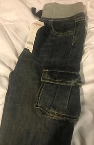 NUEVO Chicos Talla 2T Gymboree Jeans Cintura Elástica Pull-On NWT Bolsillos de carga $33 - Imagen 1 de 12