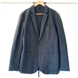 J Crew Blazer Jacket Unlined Patch Pocket Cotton Flannel Unstructured Size 40 R