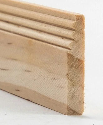 Dollhouse Miniatures 1:12 Scale Baseboard 24" Long #CLA77968