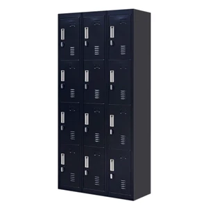 12-Door Locker for Office Gym Shed School Home Storage - Padlock-operated - Picture 1 of 12