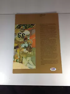 Ray Nitschke Autograph  8 1/4 X 11 Magazine Page GAI COA & PSA/DNA GRADE 9 MINT - Picture 1 of 8