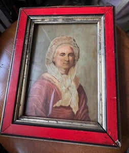 Martha Washington Bild Gemälde im Holzrahmen - Bild 1 von 5