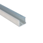 Aluminium Abschlussprofil für Stegplatten aus Acrylglas U-Profil mit Tropfkante