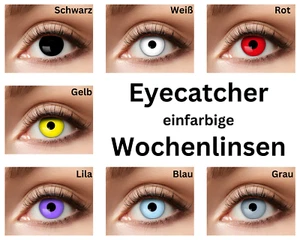 Eyecatcher einfarbige Kontaktlinsen Wochenlinsen verschiedene Varianten - Bild 1 von 8