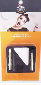 Hyde & EEK! Halloween Gesichtsmalerei Farbe schwarz & weiß Make-up mit Tablett & Sticks - Bild 1 von 6