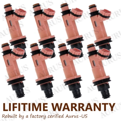 OEM Denso 8 FUEL INJECTORS FOR 98-10 Lexus GS400 GS430 LS400 LS430 SC400 SC430 - Image 1 of 4