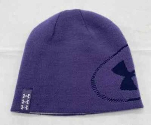 NEW Under Armour Reversible Beanie - Purple/Gray - Golf Headwear - Winter - Bild 1 von 6