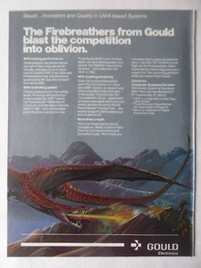 10/1984 PUB GOULD ELECTRONICS UNIX- BASED SYSTEMS COMPUTER DRAGON ORIGINAL AD - Picture 1 of 1