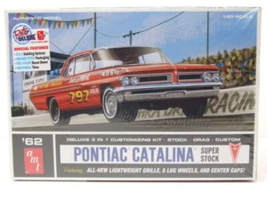 Pontiac CATALINA Súper Stock 1962 Kit de Plástico Coche a Escala 1:25 AMT - Imagen 1 de 5