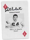 JD ROBERTS Autographed Signed 1982 Playing card Oklahoma Sooners Football COA