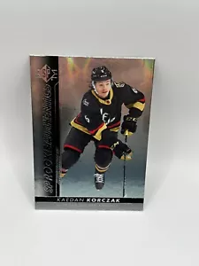22-23 SP Rookie Authentics Silver Foil Board Kaedan Korczak Golden Knights #136 - Picture 1 of 2