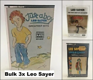 3x LEO SAYER Cassette Tapes (Living Fantasy, Just A Boy, Very Best of Leo Sayer) - Picture 1 of 4