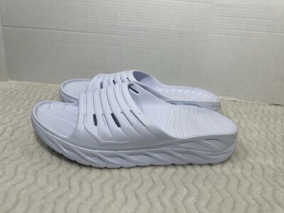 Sandalias Hoka one One Ora Recovery Slide para hombre talla 13 totalmente blancas Foto 1 de 4