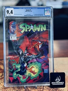 Spawn #1 CGC 9.4 White Pages 1st Appearance of Al Simmons Todd McFarlane *MP - Picture 1 of 6