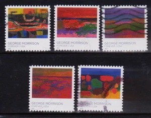 OFF paper #5688-92 George Morrison (used set of 5) Forever 2022 – f347 - Picture 1 of 1