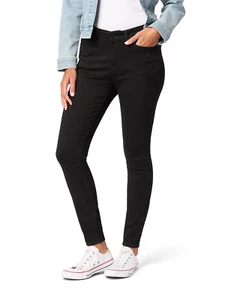 Pantalones de mezclilla ajustados de tiro medio para mujer 5 bolsillos tallas 2-28 entrepiernas 27-31 - Imagen 1 de 13