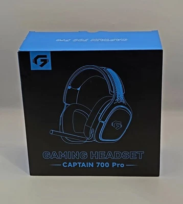 Captain 700 Pro Wireless Gaming Headset w/ Mic – Black – New Open Box - Image 1 of 4